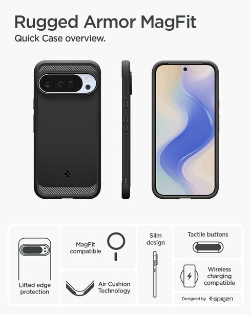 Spigen כיסוי ל-Pixel 10 Pro XL – Rugged Armor (MagFit)
